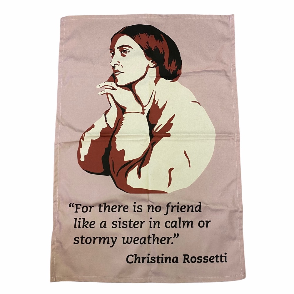 NWOT Radical Tea Towel - Christina Rossetti Quote